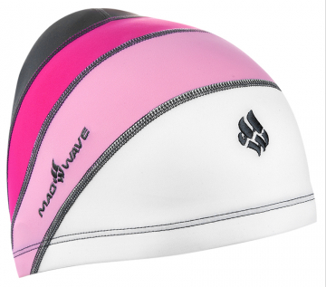 Шапочка для плавания Madwave LONG HAIRS JUNIOR Lycra
