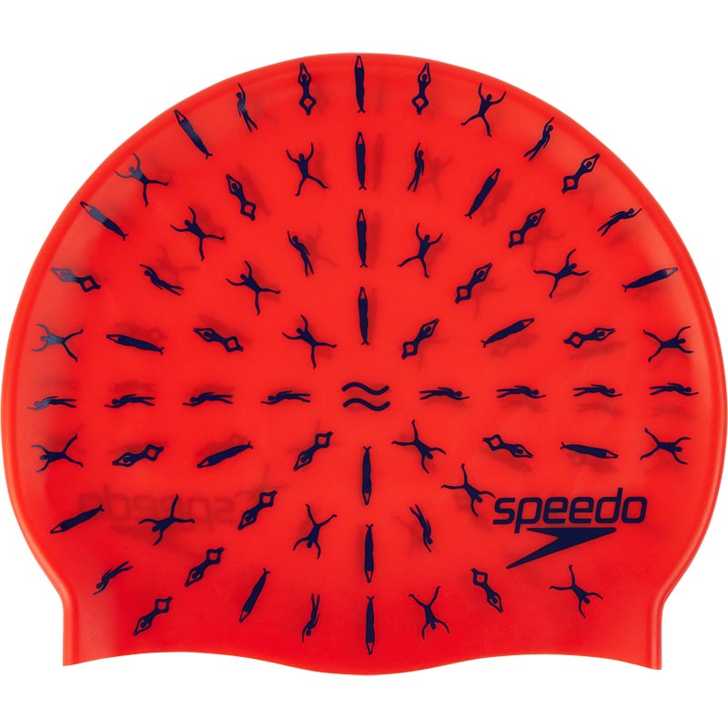 Шапочка для плавания Speedo Slogan Cap Junior Red