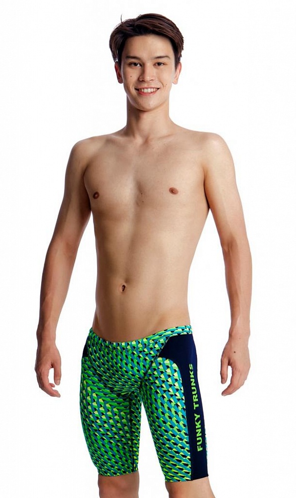 Плавки мужские джаммеры Funky Trunks Green Gator Jammer Boys