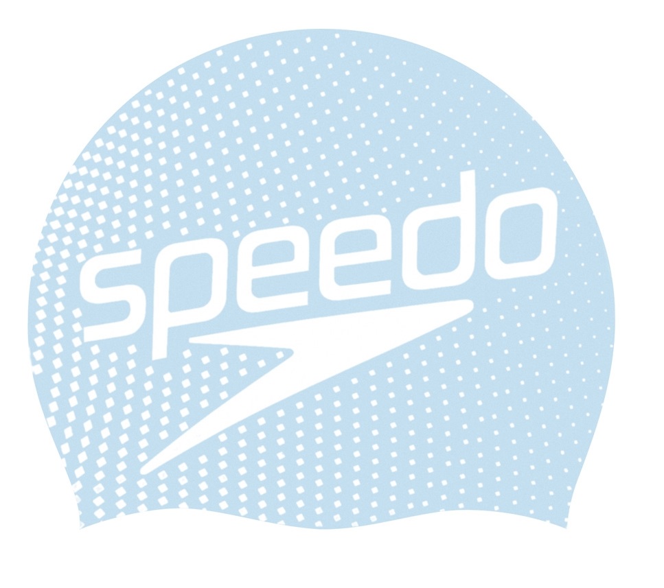 Шапочка для плавания Speedo Slogan Cap Junior Blue/White