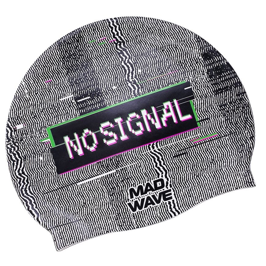 Шапочка для плавания Madwave WHITE NOISE