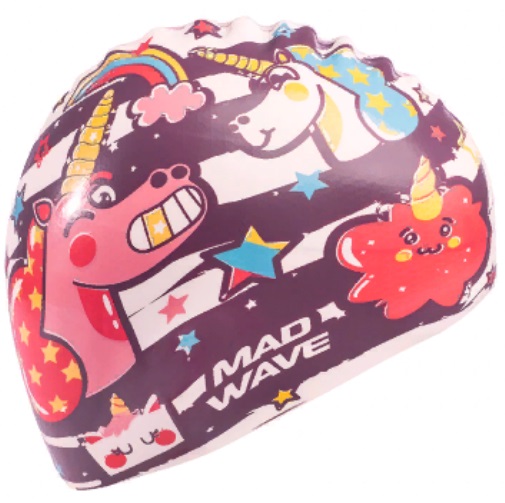 Шапочка для плавания Madwave UNICORN Junior коричневый_2