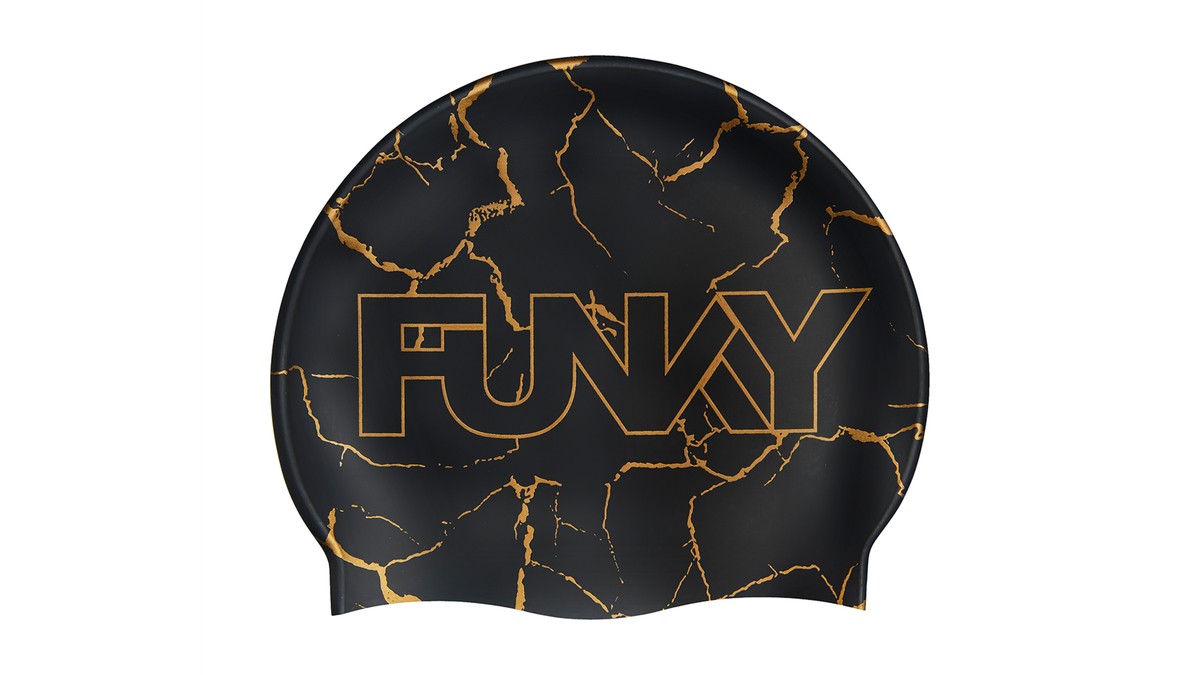Шапочка для плавания Funky Trunks Cracked Gold