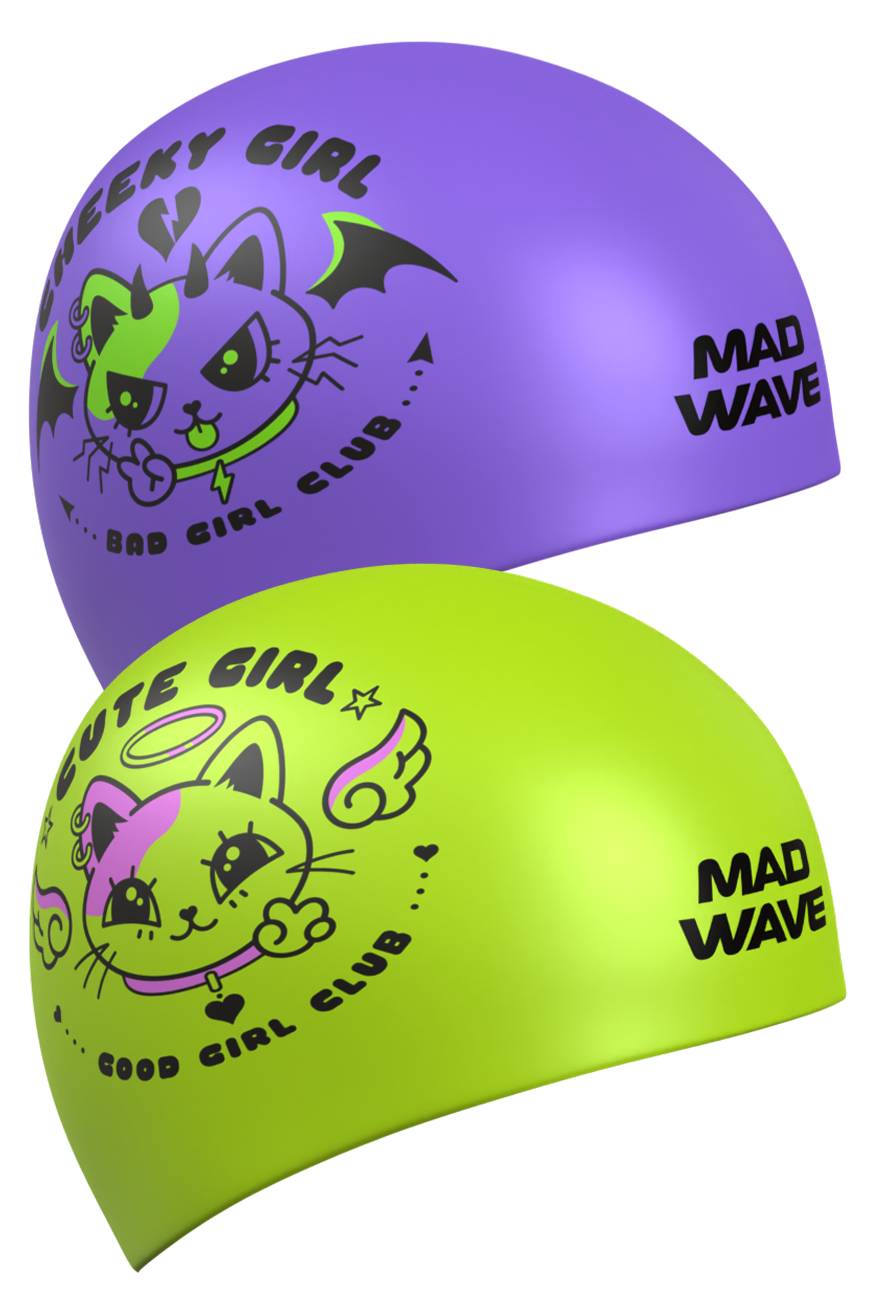 Шапочка для плавания Madwave Cuties reversible