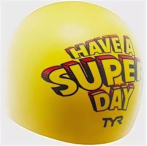 Шапочка для плавания TYR Super Day Swim Cap желтый_1