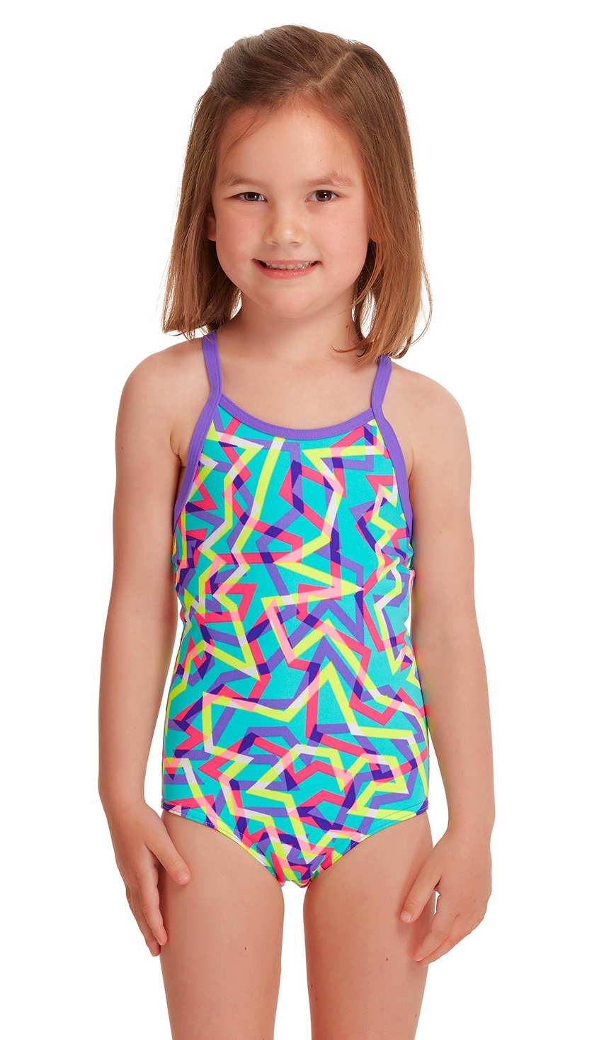Купальник Funkita Mint Strips Printed One Piece Toddler