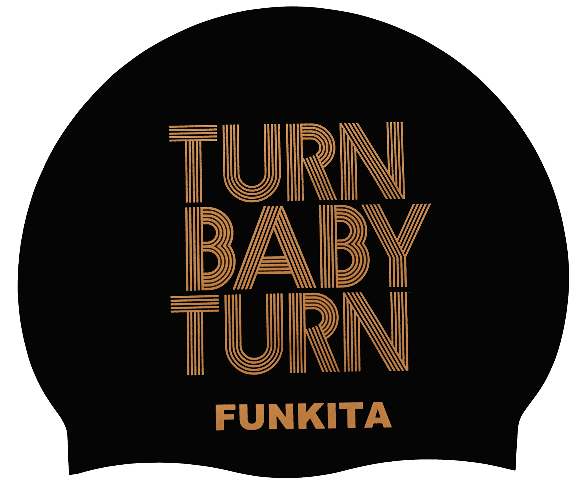 Шапочка для плавания Funkita Turn Baby Turn Gold
