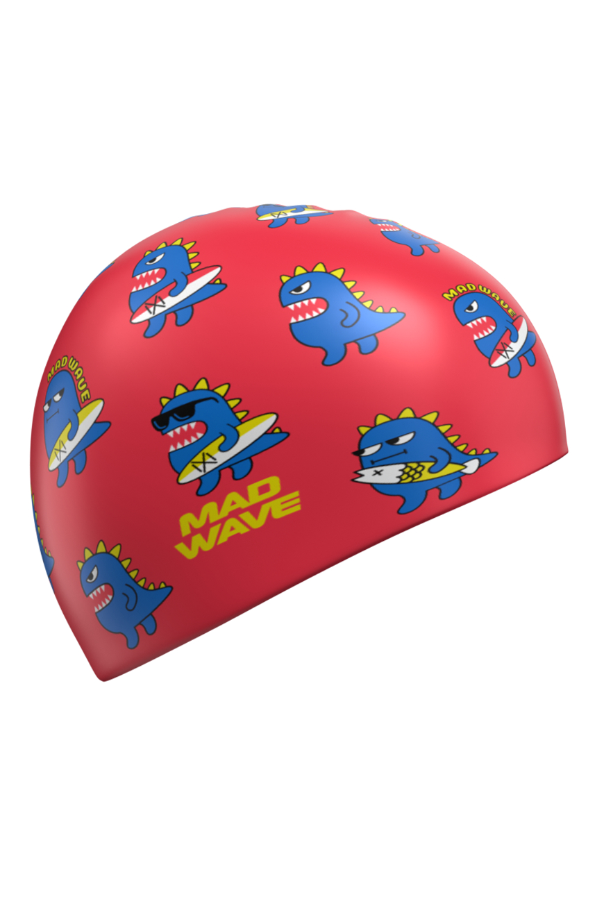 Шапочка для плавания Madwave Dinos Junior