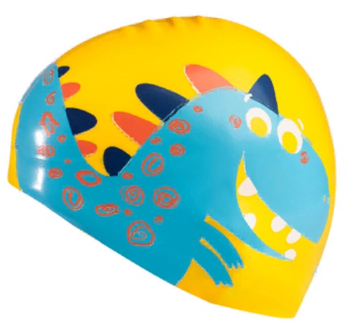 Шапочка для плавания Madwave DINO Junior желтый_3