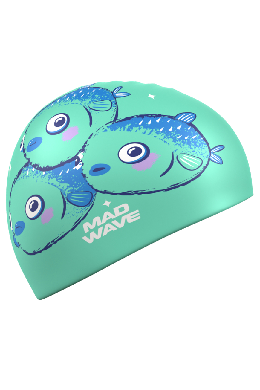 Шапочка для плавания Madwave Fugu fish Junior