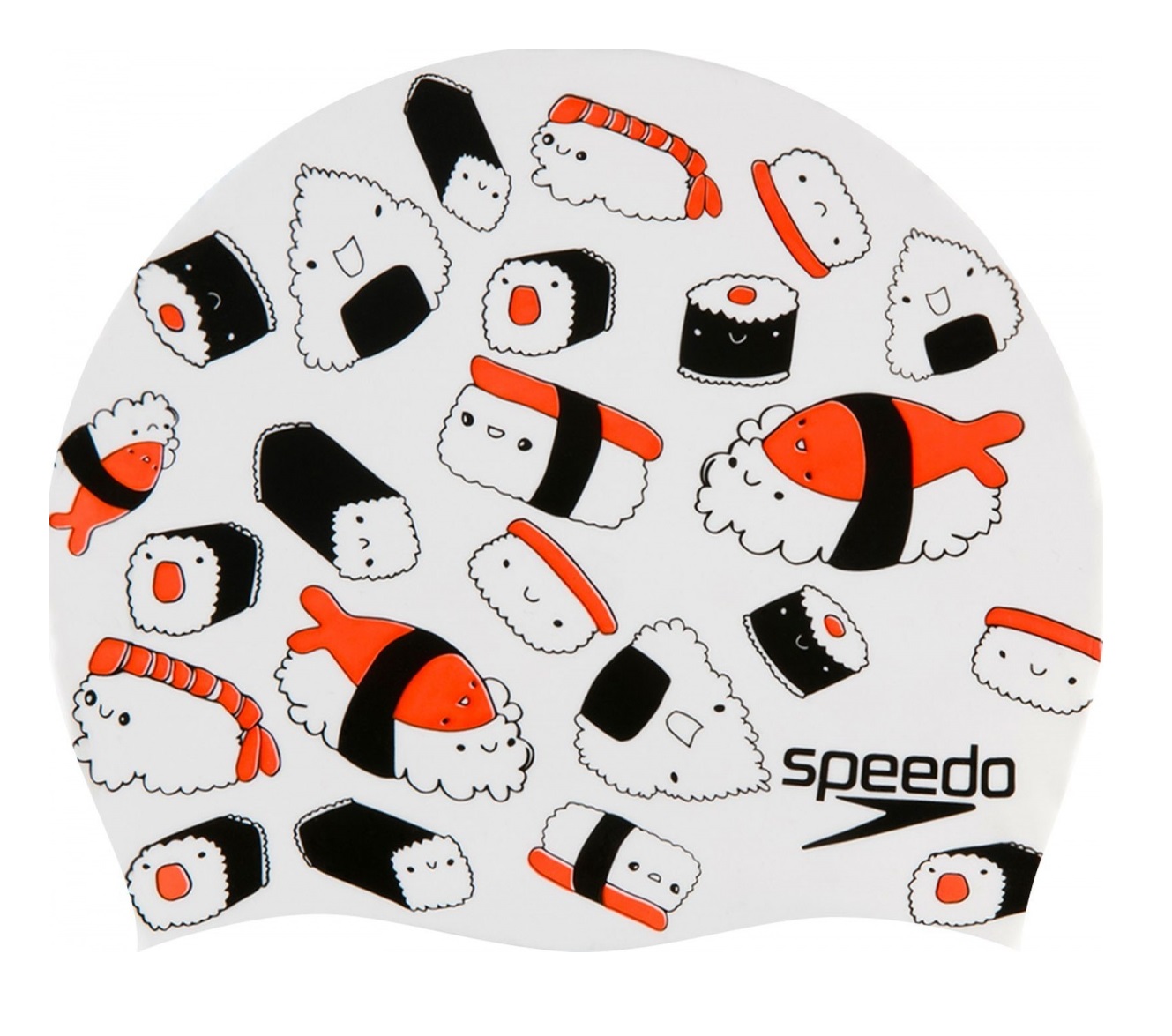 Шапочка для плавания Speedo Slogan Cap Junior White/Red/Black