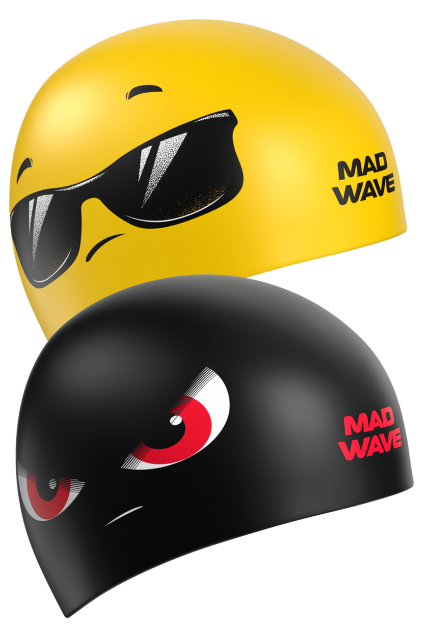 Шапочка для плавания Madwave Reverse Eyes
