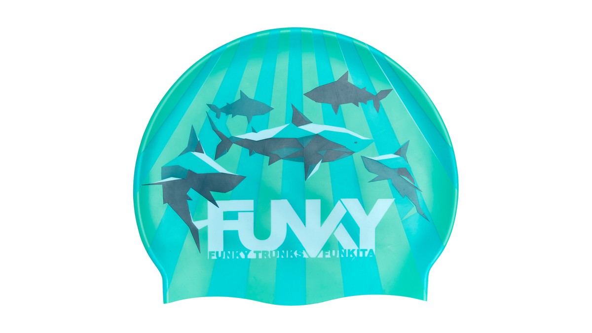 Шапочка для плавания Funky Trunks Shark Bay