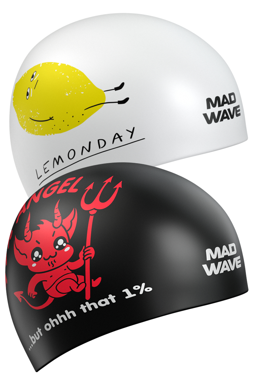 Шапочка для плавания Madwave Reverse Lemonday