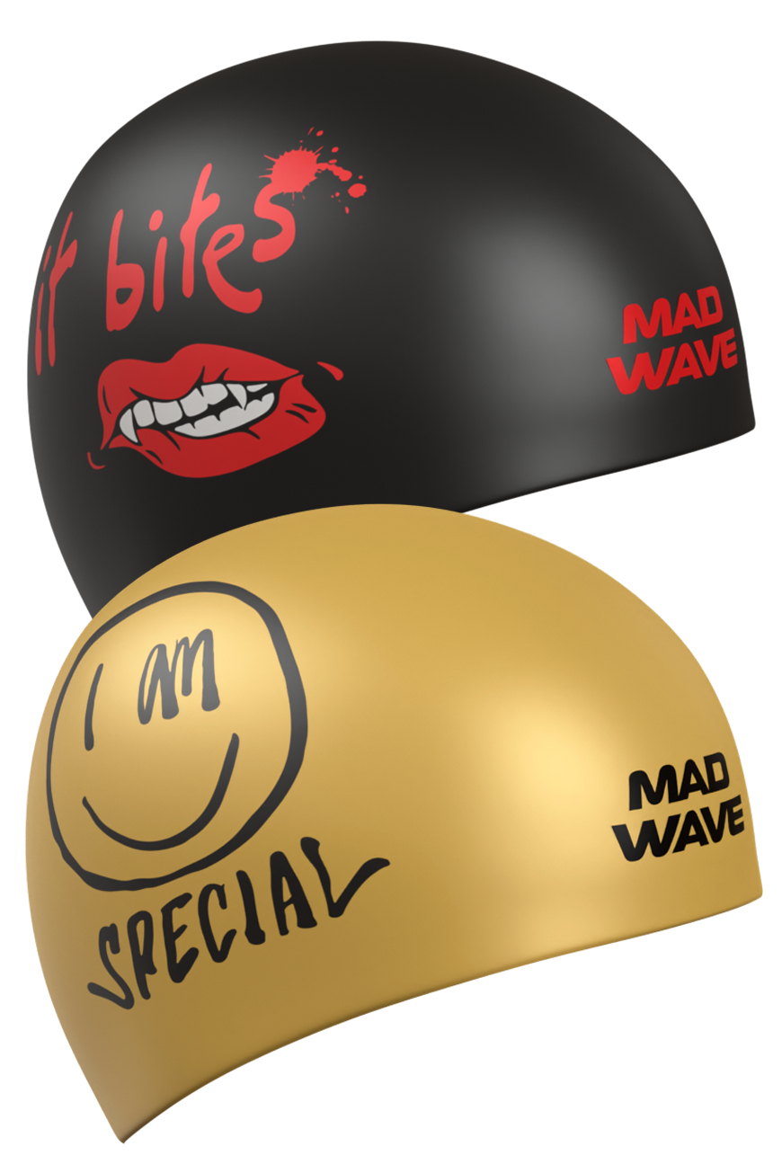 Шапочка для плавания Madwave It bites reversible