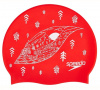 Шапочка для плавания Speedo Slogan Print Cap Lava Red/White