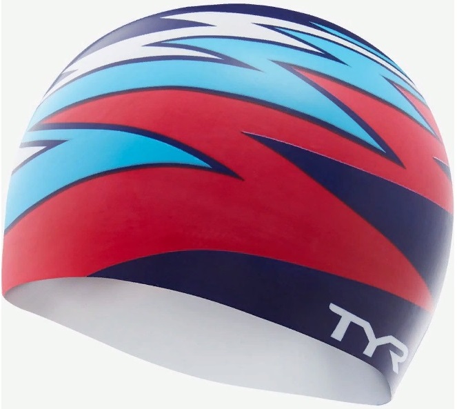 Шапочка для плавания TYR ZIG ZAG SWIM CAP