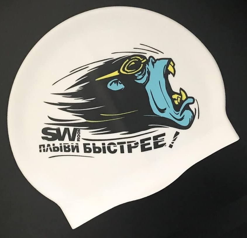 Шапочка для плавания SWIMROOM Плыви быстрее