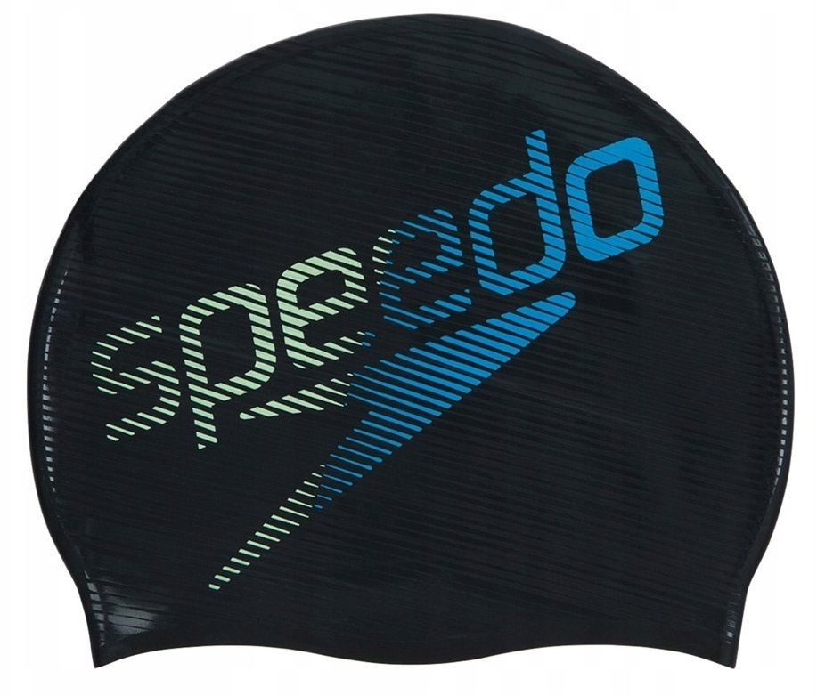 Шапочка для плавания Speedo Slogan Print Cap Black/Yellow/Blue