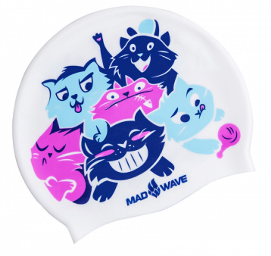 Шапочка для плавания Madwave Cats Junior