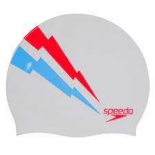 Шапочка для плавания Speedo Slogan Print Cap white/red/blue