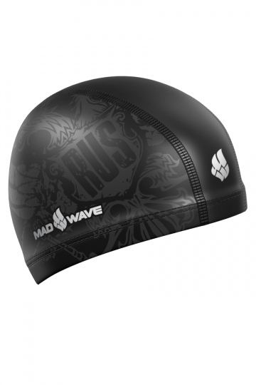 Шапочка для плавания ПУ Madwave Black RUS