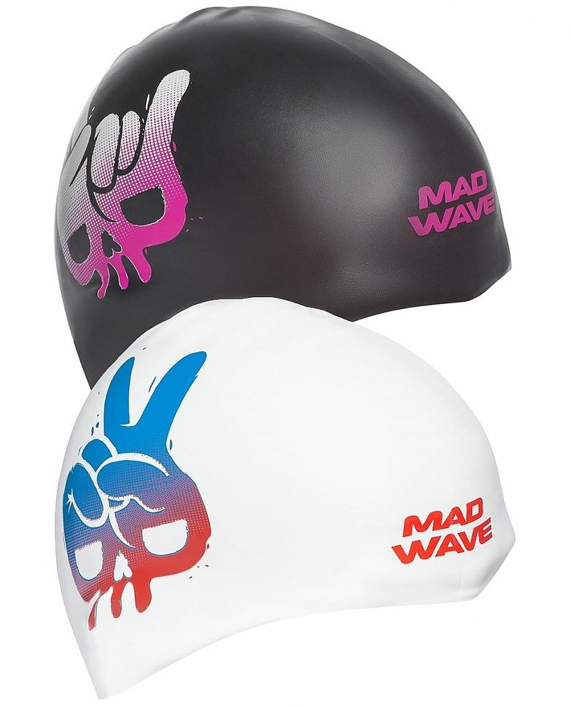 Шапочка для плавания Madwave SKULL reversible