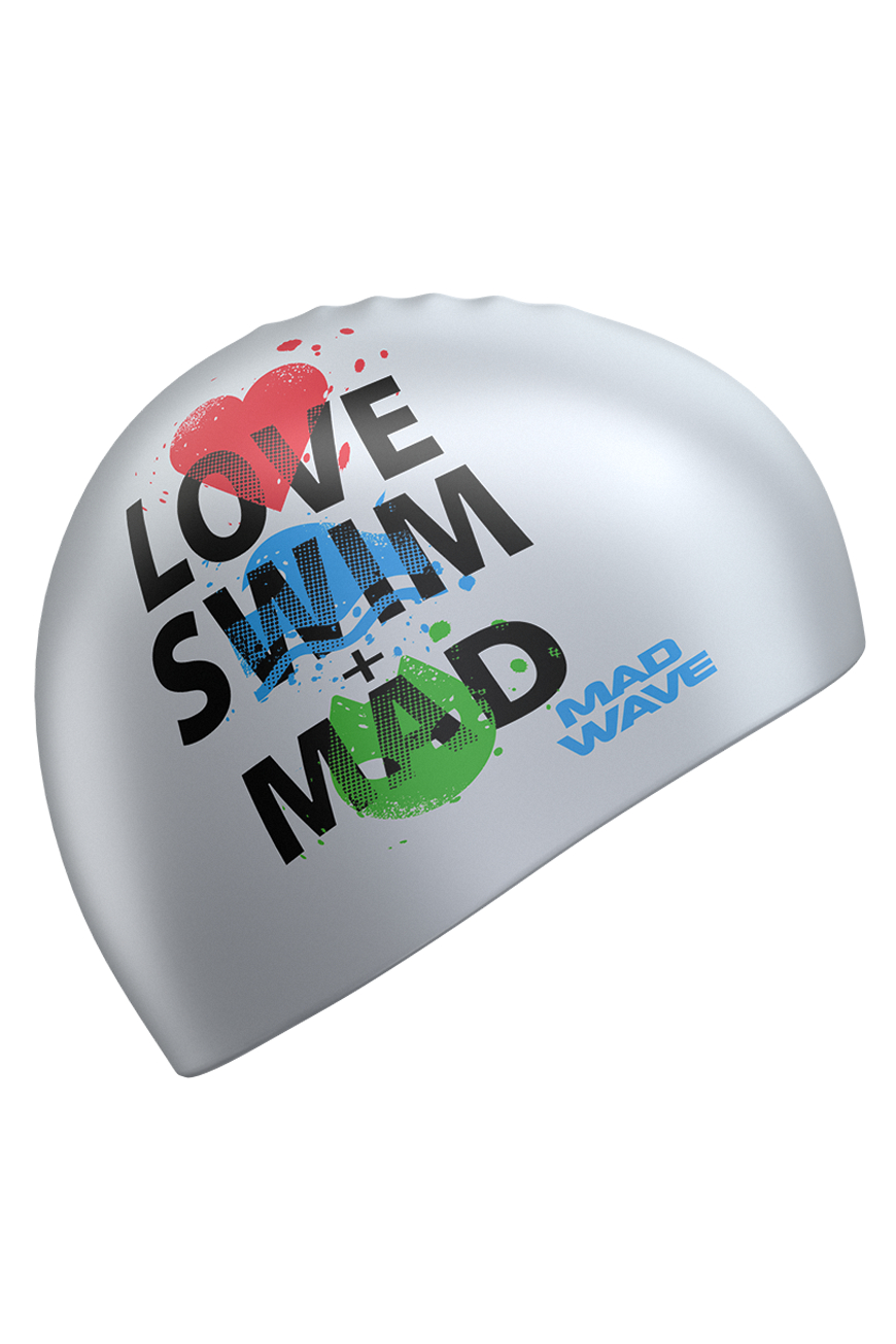 Шапочка для плавания Madwave Love Swim Mad