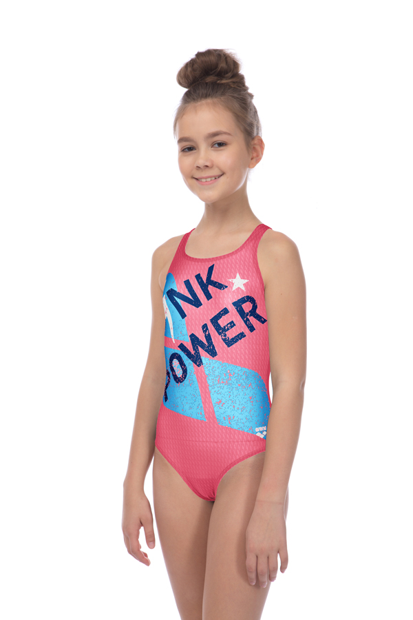 Купальник Arena PINK POWER JR V BACK ONE PIECE