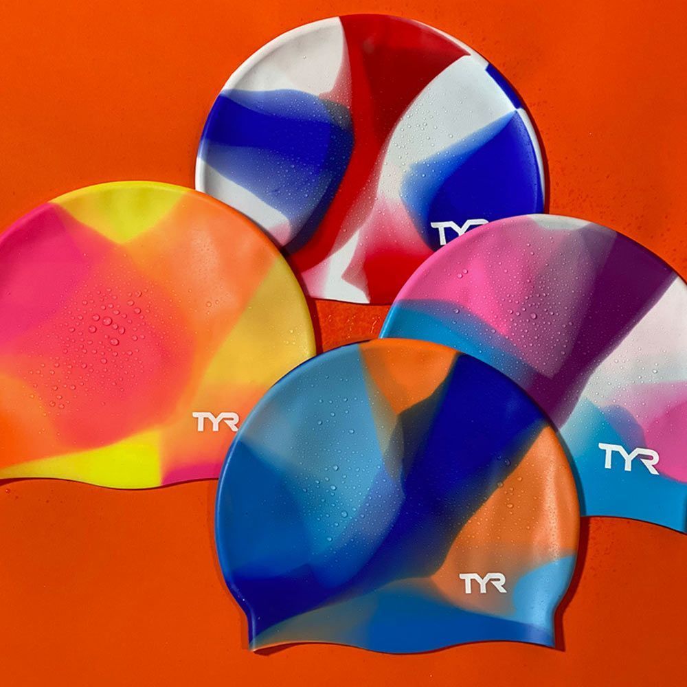Шапочка для плавания TYR TIE DYE JUNIOR SWIM CAP