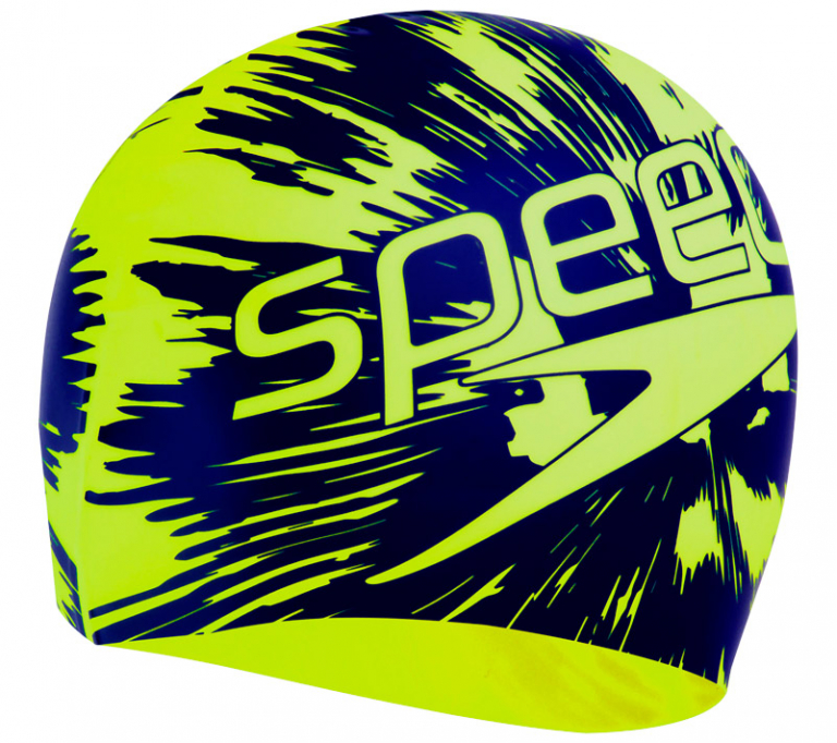 Шапочка для плавания Speedo Slogan Print Cap Neon yellow/Violet