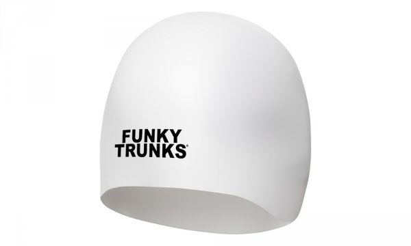 Шапочка для плавания стартовая Funky Trunks Still White