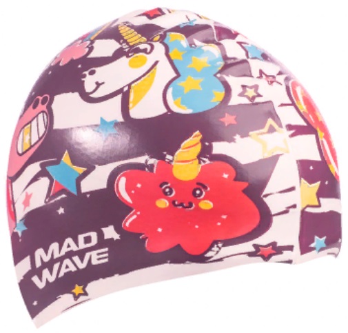 Шапочка для плавания Madwave UNICORN Junior коричневый_1