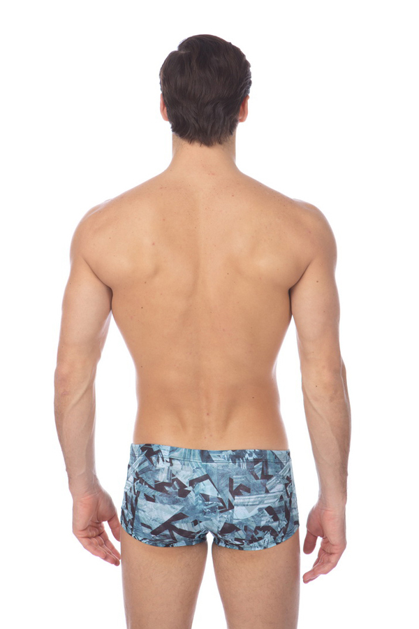 Плавки Arena M GLITCH LOW WAIST SHORT черный_1