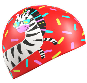 Шапочка для плавания Madwave ZEBRA Junior
