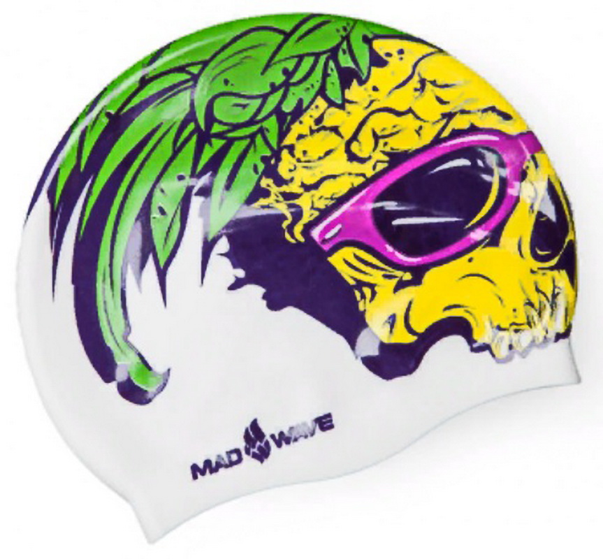 Шапочка для плавания Madwave PINEAPPLE SKULL